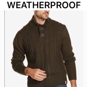 Men's Button Mock-Neck Sweater